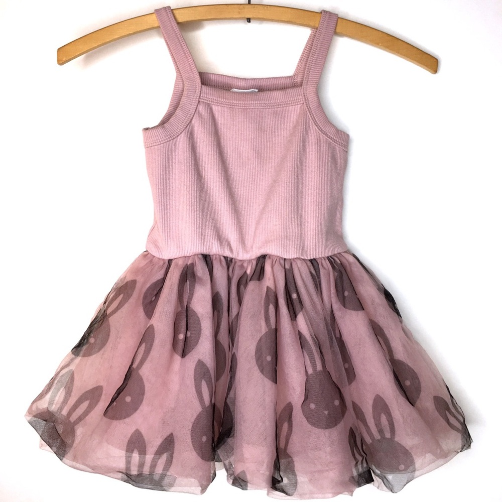 Huxbaby Pink Bunny Ballet Tutu Girls Dress 2